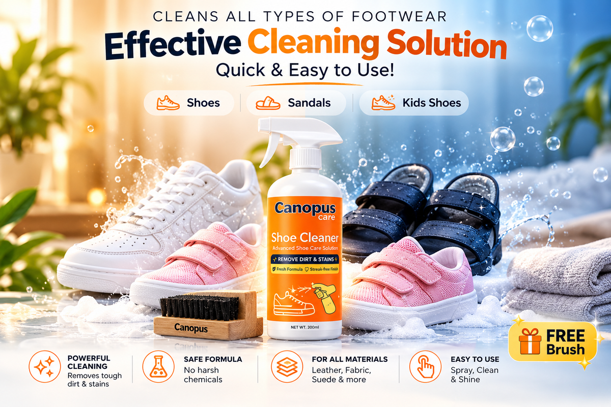 Shoe Cleaner Spray with Brush – 250ml