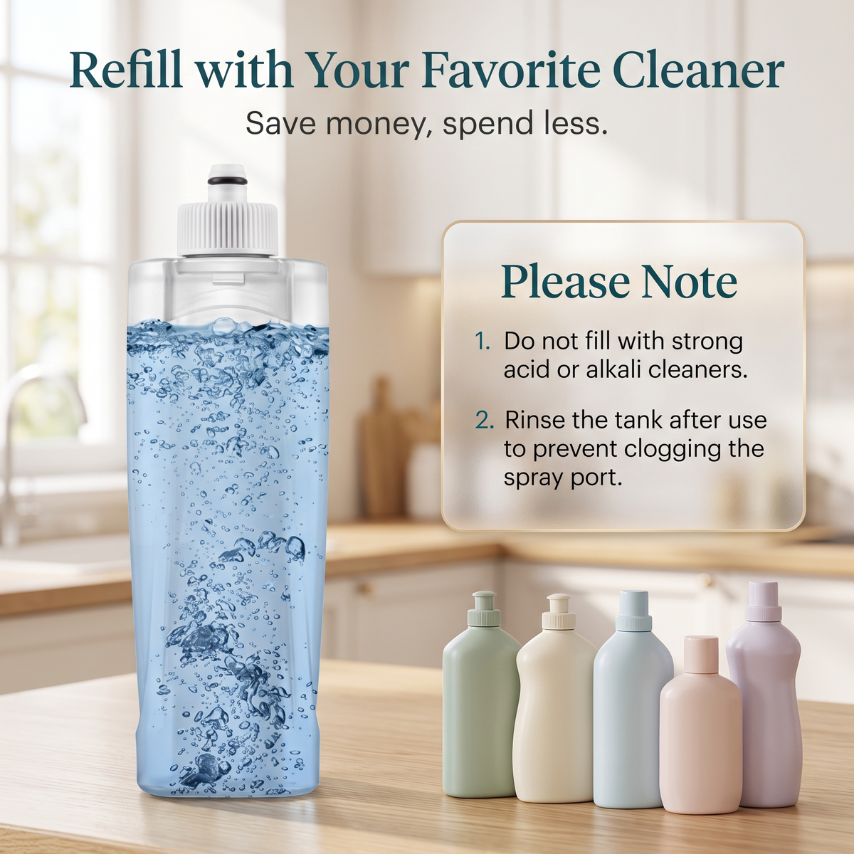 2-in-1 Floor Cleaning Spray Mop with Washable Pad