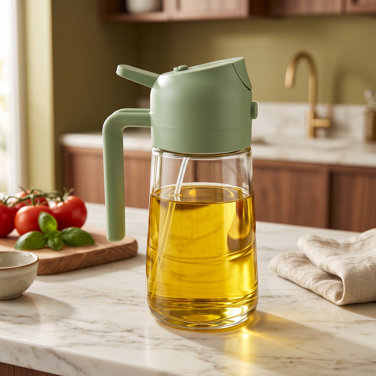 2-in-1 Oil Sprayer & Dispenser - 500 ML