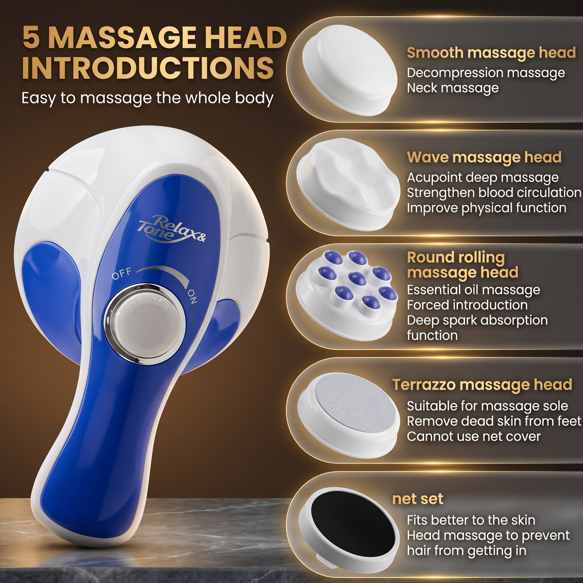 Electric Full Body Massage Gun for Muscle Relaxation