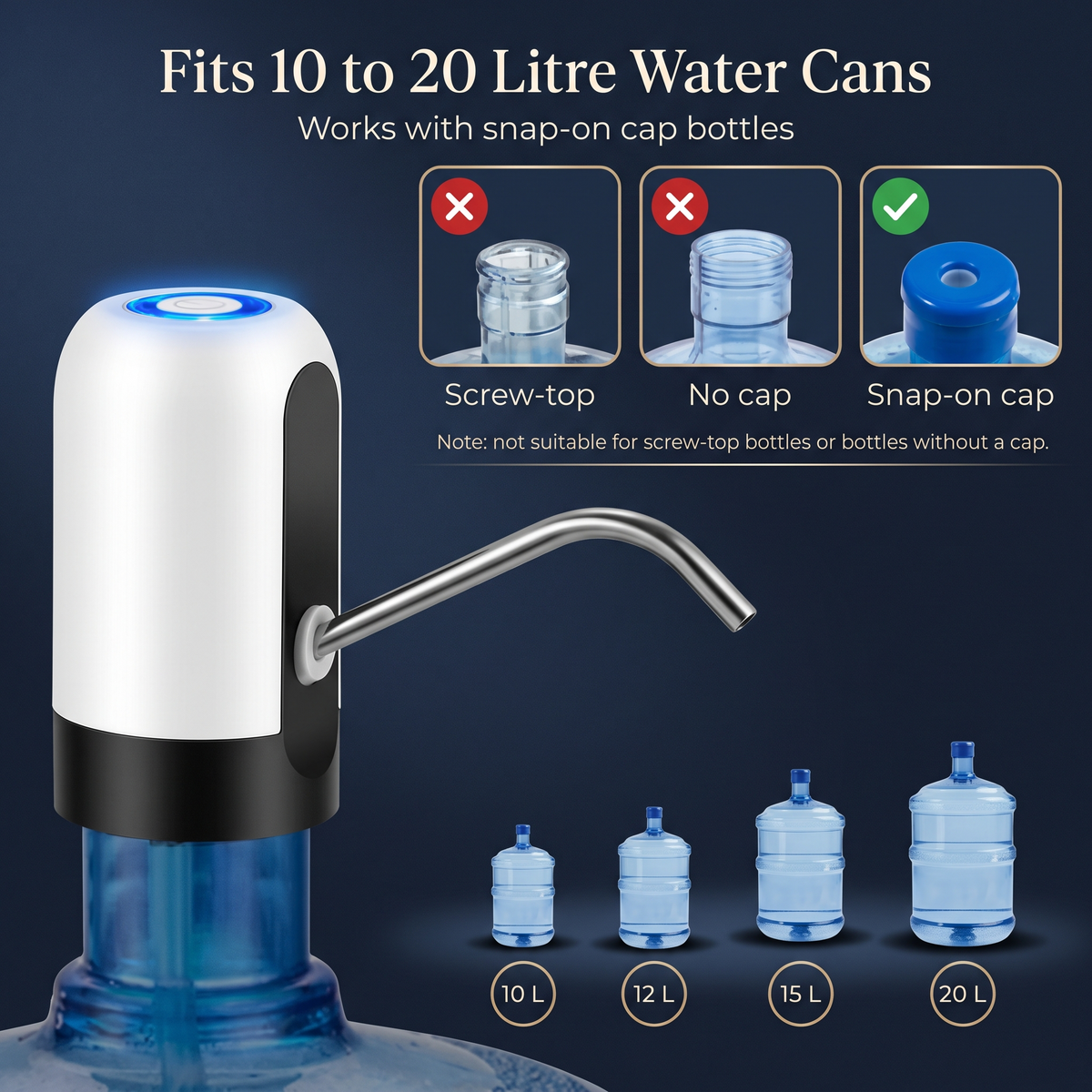 Automatic Electric Water Dispenser Pump for 20L Bottles