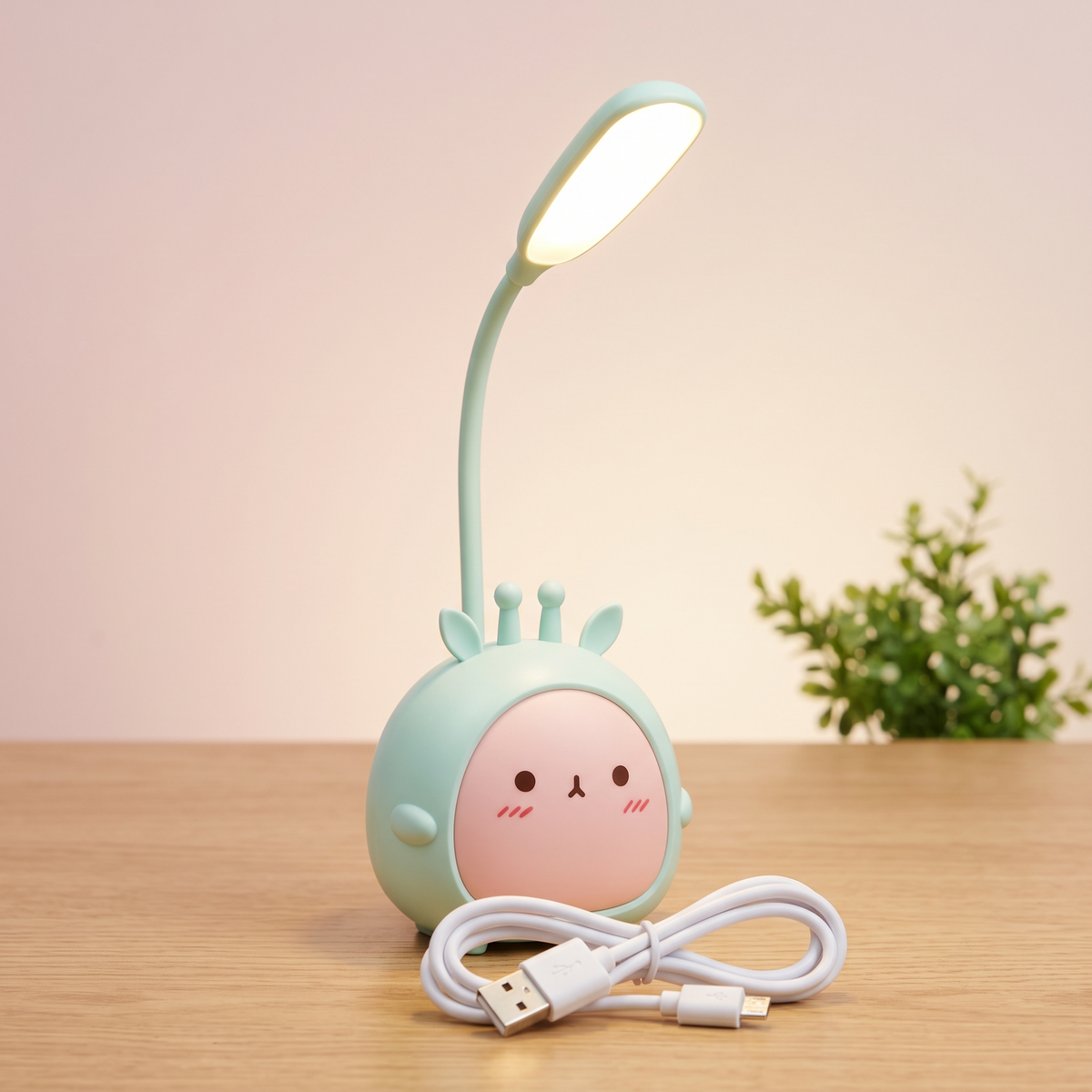 Cute Rechargeable LED Desk Lamp for Study & Work