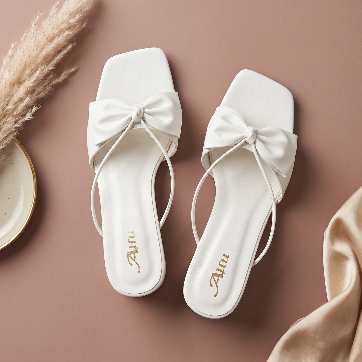 Elegant White Block Heel Sandals for Women Stylish
