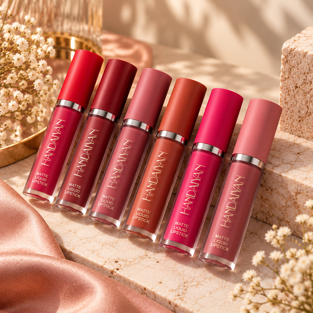 6-Piece Matte Liquid Lipstick Set for Women