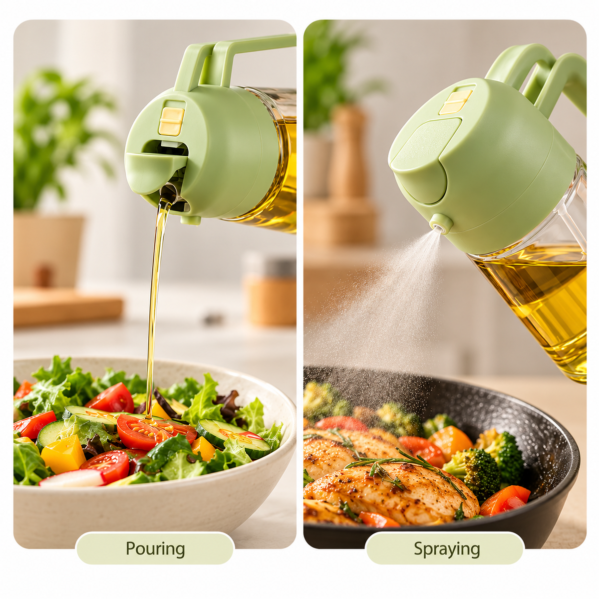 2-in-1 Oil Sprayer & Dispenser - 500 ML
