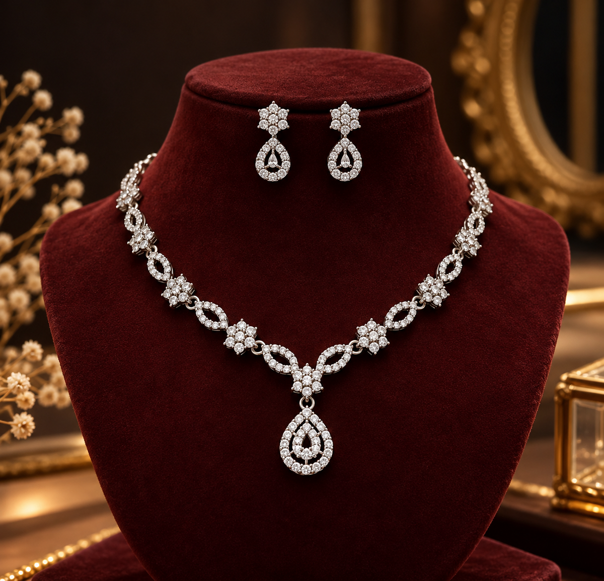 Elegant Necklace & Earrings Set