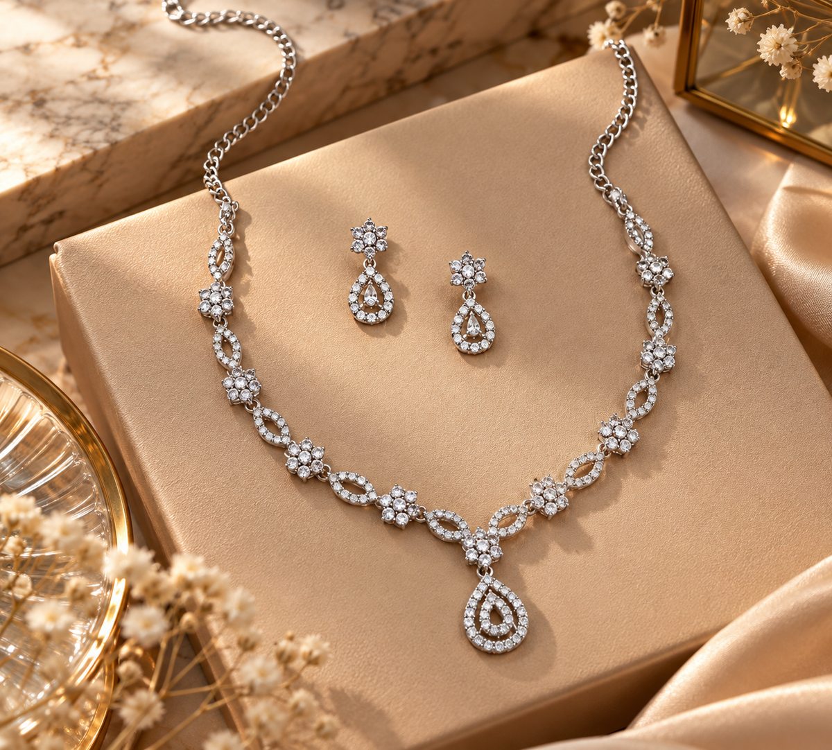 Elegant Necklace & Earrings Set
