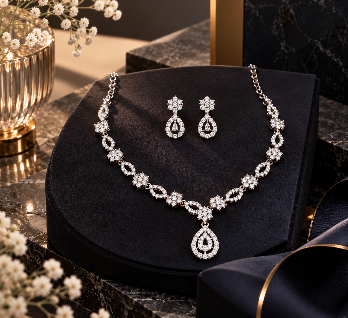 Elegant Necklace & Earrings Set